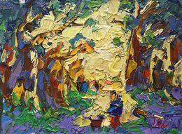 Gemälde, Walking in the old park, Ivanyuk Oleksiy