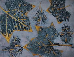 Painting, Leaves, Adel Mikaelyan