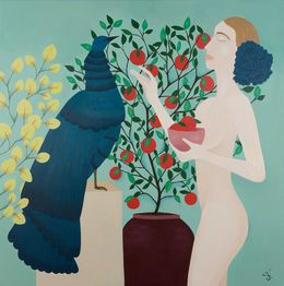 Peinture, L'oiseau bleu, Fannie Iribarnegaray