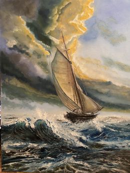 Gemälde, La tempête, Boudier