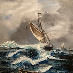 Gemälde, Naufragés, Boudier