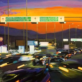 Gemälde, Autopista atardecer, Antonio Basavilbaso