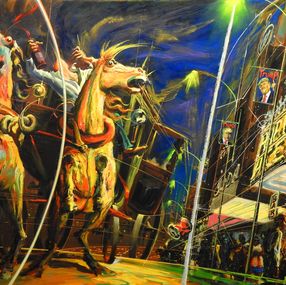 Gemälde, Fuera de control (El carruaje), Antonio Basavilbaso