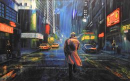 Peinture, Tormenta en la ciudad (El detective), Antonio Basavilbaso