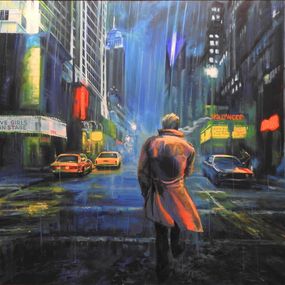 Gemälde, Tormenta en la ciudad (El detective), Antonio Basavilbaso