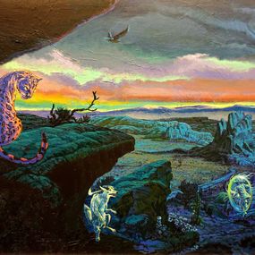 Gemälde, Los aliados, una marcha de poder. Homenaje a Carlos Castaneda, Antonio Basavilbaso