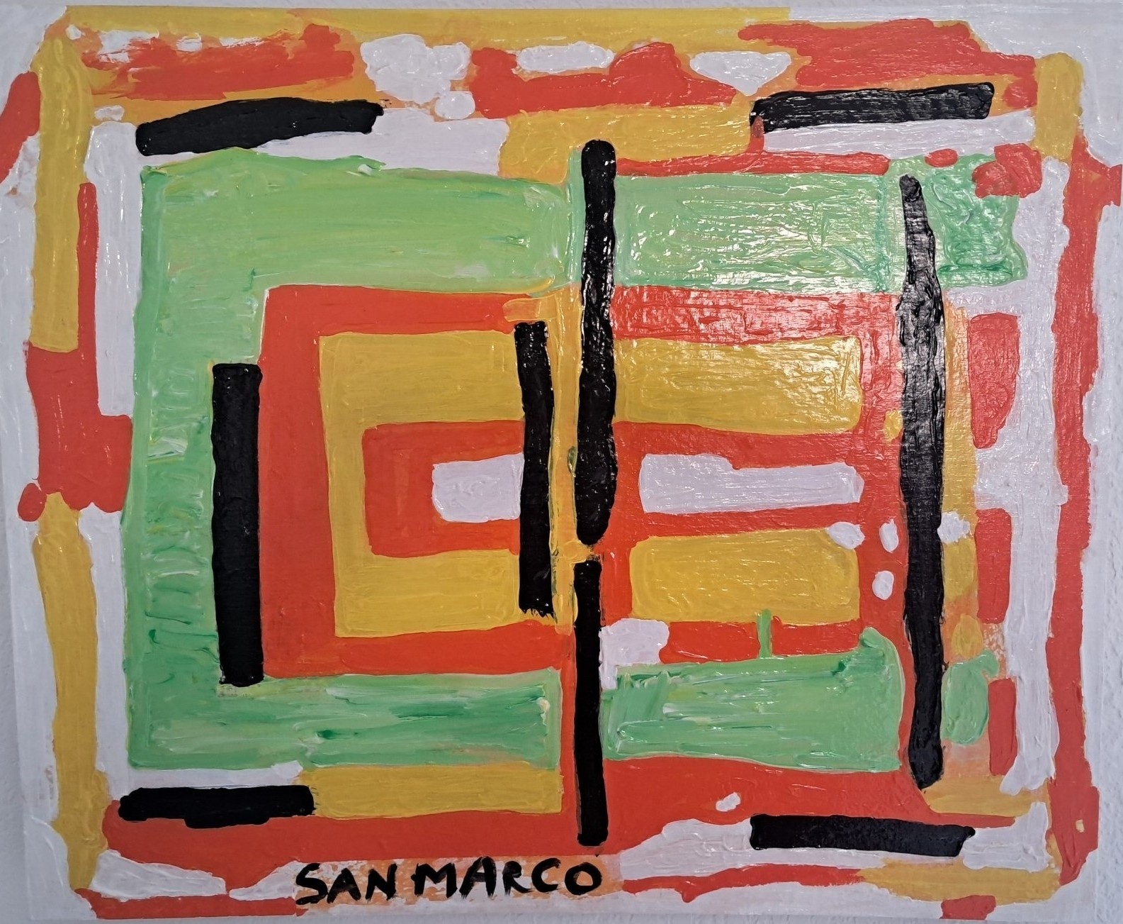 Enzo San Marco, Black Abstract Enzo San Marco, Black Abstract