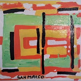 Gemälde, Black Abstract, Enzo San Marco