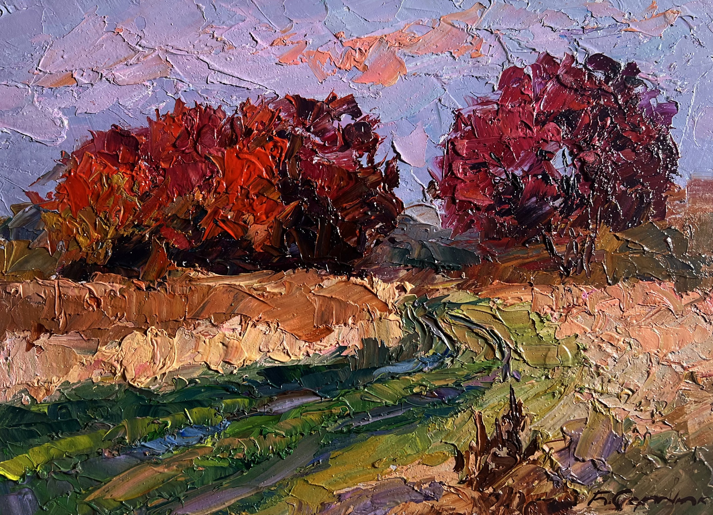 Boris Serdyuk, Crimson autumn in the forest Boris Serdyuk, Crimson autumn in the forest