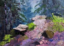 Gemälde, Path in the forest, Boris Serdyuk