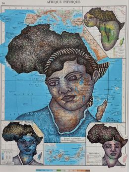 Zeichnungen, Afrique physique, Clara Castagné