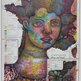 Fine Art Drawings, France géologique, Clara Castagné