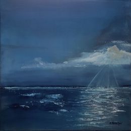 Painting, Brume et Reflets, Rose Passalboni