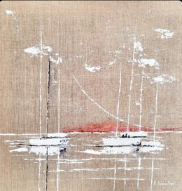 Gemälde, Voyage abstrait au cœur de la mer, Rose Passalboni