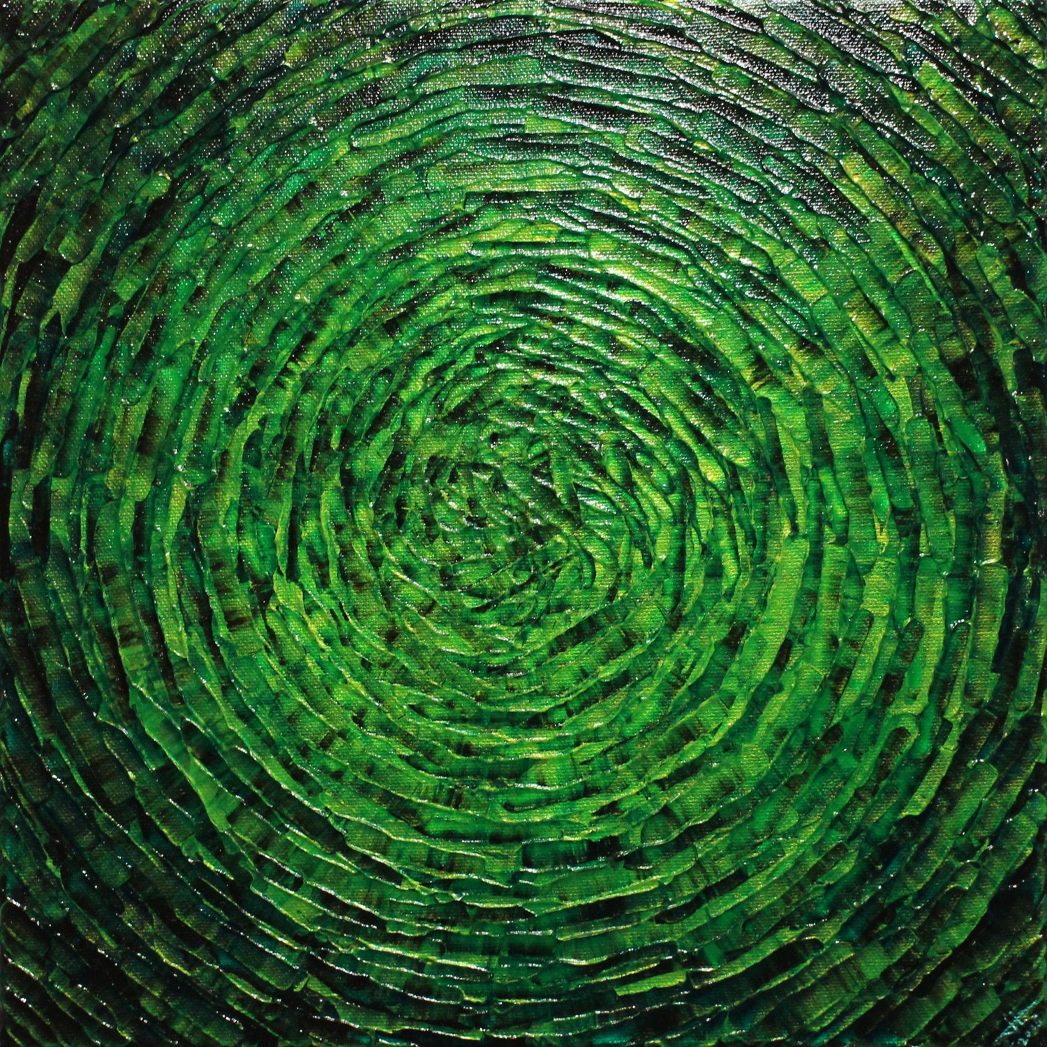 Jonathan Pradillon, Éclat concentrique vert lumineux Jonathan Pradillon, Éclat concentrique vert lumineux