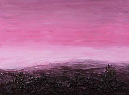 Gemälde, Pink landscape, Andriy Klishyn