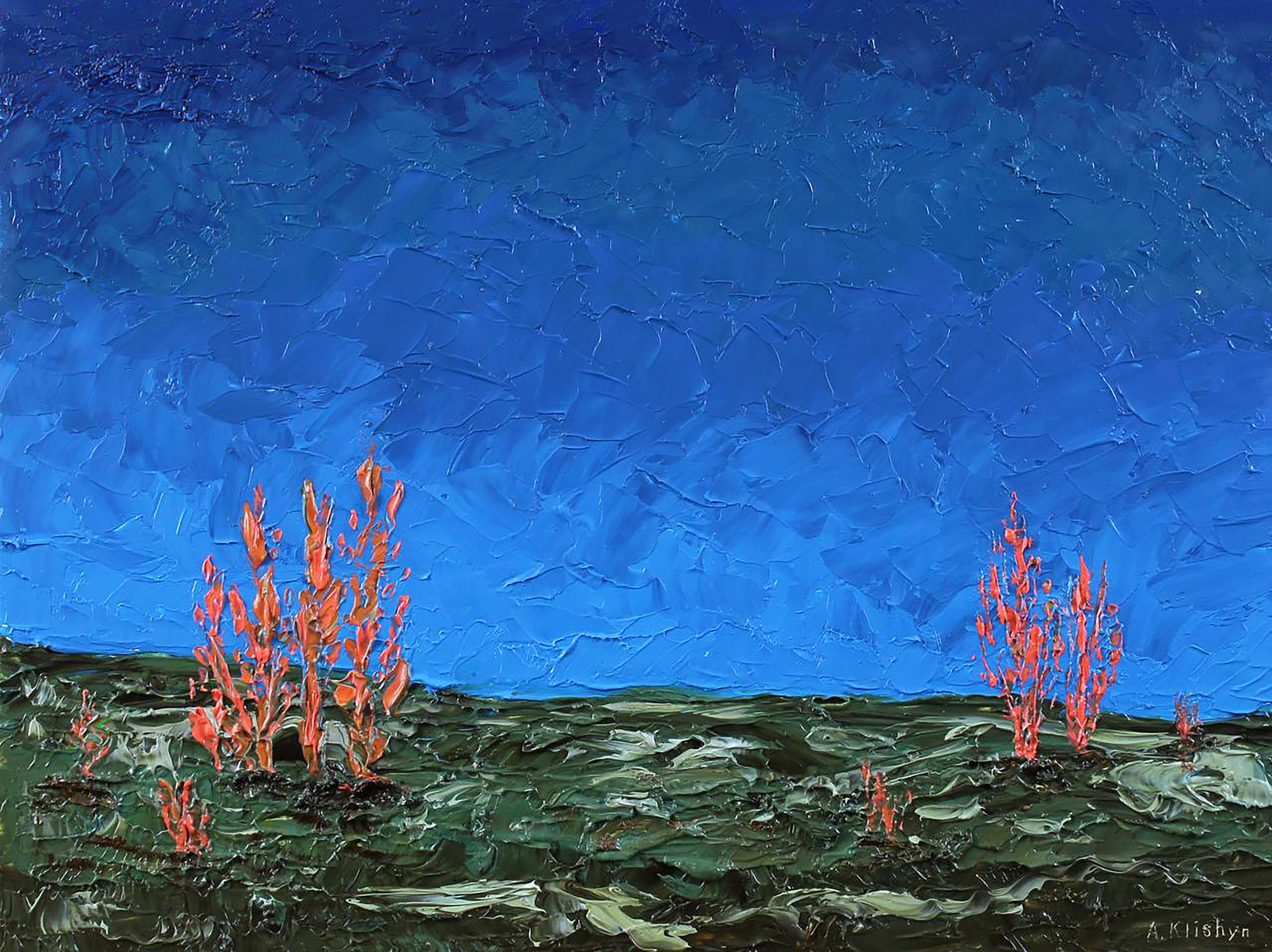 Andriy Klishyn, Landscape of orange algae Andriy Klishyn, Landscape of orange algae