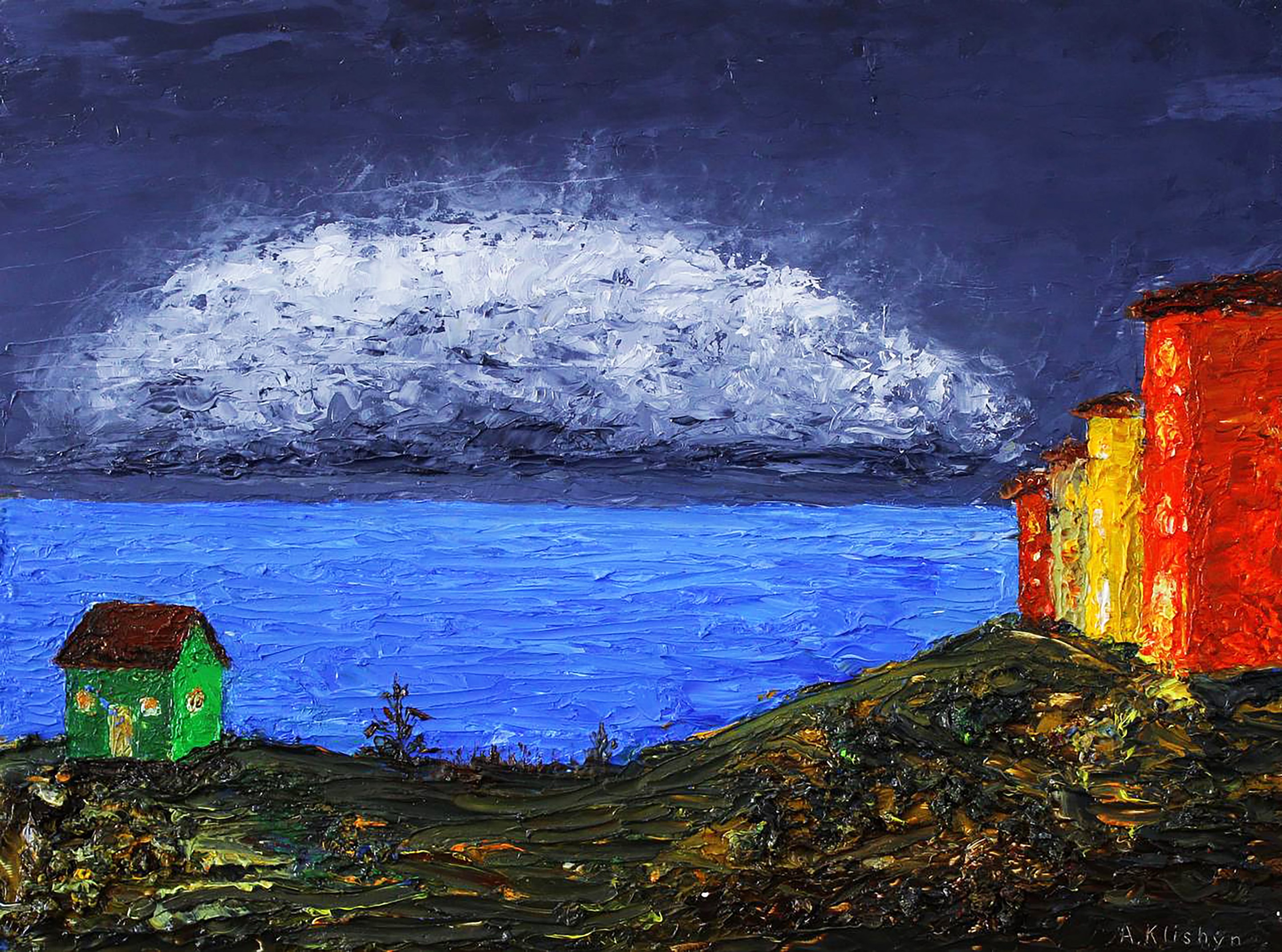Andriy Klishyn, Seaside street landscape Andriy Klishyn, Seaside street landscape