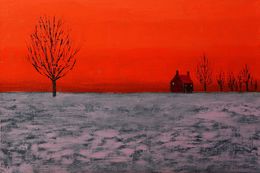 Painting, House in the steppe, Andriy Klishyn