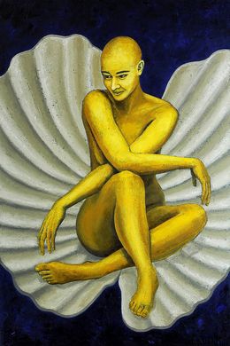 Gemälde, Aphrodite - Series Golden Statues, Andriy Klishyn
