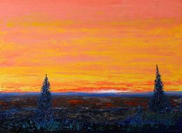 Gemälde, Orange Dawn, Andriy Klishyn