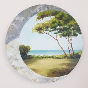 Painting, L'océan au fond du jardin, Laurelle Bessé