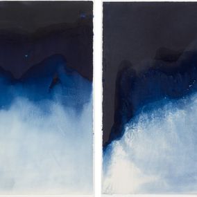 Photography, Set of 2 Photographs. Cyanotype photograph of the ocean waves, Paola Dávila