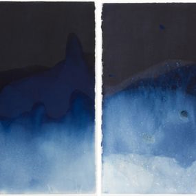 Photography, Set of 2 Photographs. Cyanotype photograph of the ocean waves, Paola Dávila