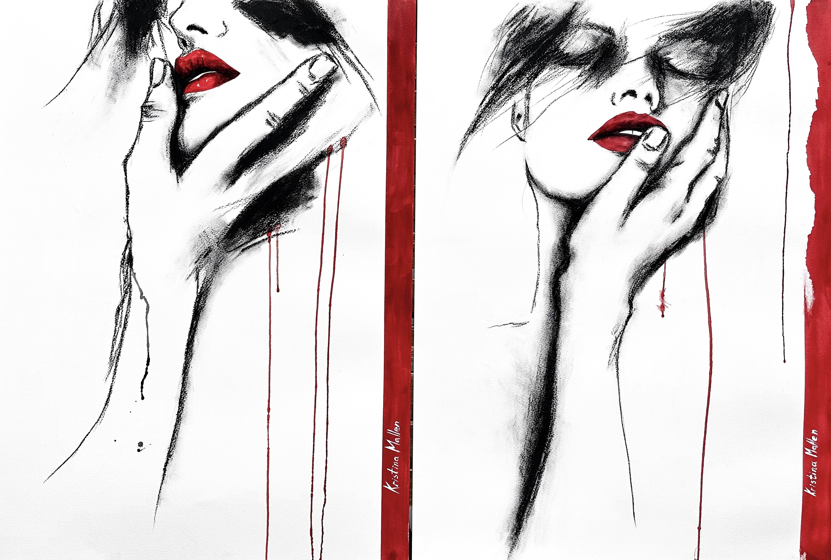 Kristina Mallen, Diptych: Asking For Your Touch Kristina Mallen, Diptych: Asking For Your Touch
