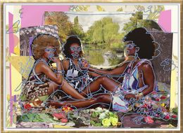 Édition, Le Déjeuner sur l'herbe: les trois femmes noires avec jardin d'eau, Mickalene Thomas