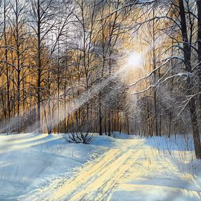 Painting, Path Through the Snow, Sergey Miqayelyan