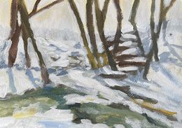 Painting, Winter Lights Tango, Mariam Qureshi