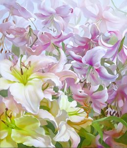 Gemälde, Lilies, Ieva Liepina