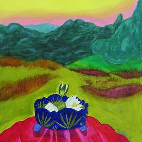 Gemälde, The presence of a lake, Kristine Luize Avotina