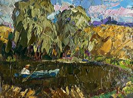 Gemälde, On the summer lake, Ivanyuk Oleksiy