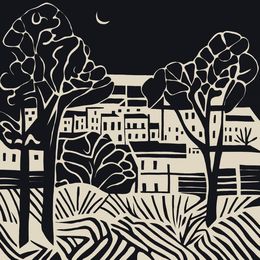 Print, Landscape, Nina Tsorieva