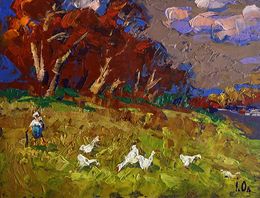Gemälde, Warm evening days, Ivanyuk Oleksiy