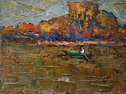 Gemälde, Autumn evening silence, Oksana Ivanyuk