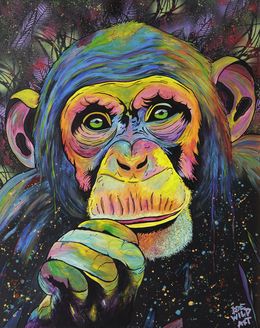 Gemälde, The color monkey, Djé WILD art