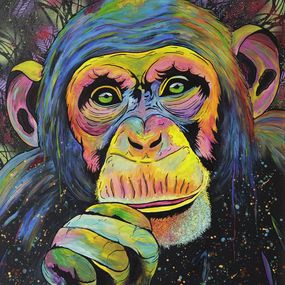 Gemälde, The color monkey, Djé WILD art