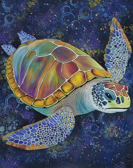 Gemälde, Ocean Wisdom, Djé WILD art