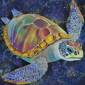 Gemälde, Ocean Wisdom, Djé WILD art