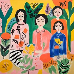 Print, Series of prints "Family", Nina Tsorieva