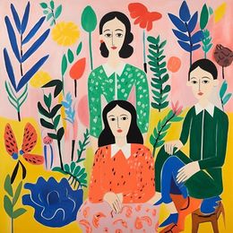 Print, Series of prints "Family", Nina Tsorieva