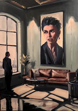 Gemälde, L'attente, Lorann Lacave-ladeuix