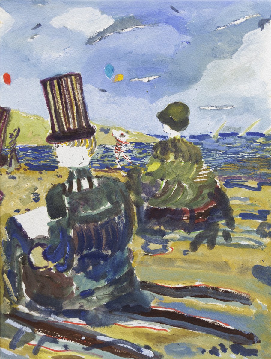Ti Ban, La Grève ,Alla Prima - Scène de vie onirique inspiré du paysage d'Hourtin plage, presqu'île du Médoc Ti Ban, La Grève ,Alla Prima - Scène de vie onirique inspiré du paysage d'Hourtin plage, presqu'île du Médoc