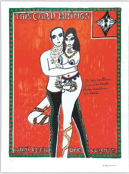 Drucke, This Card Brings What Every One Wants, Dorothy Iannone