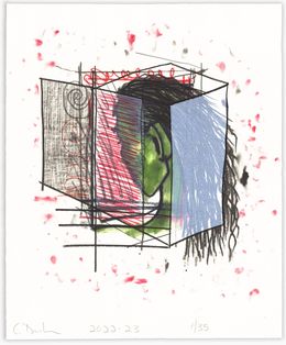 Print, Open Self Model (Single Green Female), Carroll Dunham