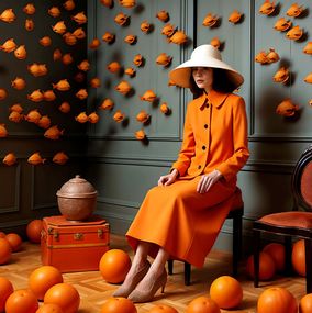 Print, Orange girl - collection spéciale Grands Formats, Christophe Malsert