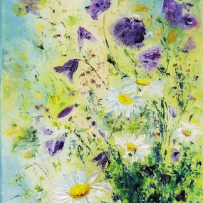 Gemälde, Clochettes - Fleurs sauvages, Fabienne Dalgarno